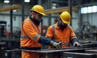 Demo di sicurezza in officina siderurgica