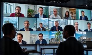Esperti in acciaio che parlano a un webinar sulla sostenibilità